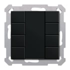 MDT - Tastiera KNX  55 SERIE.02, 8 tasti, nero opaco