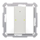 MDT - Tastiera KNX Plus 55 SERIE.02, 2 tasti, bianco opaco