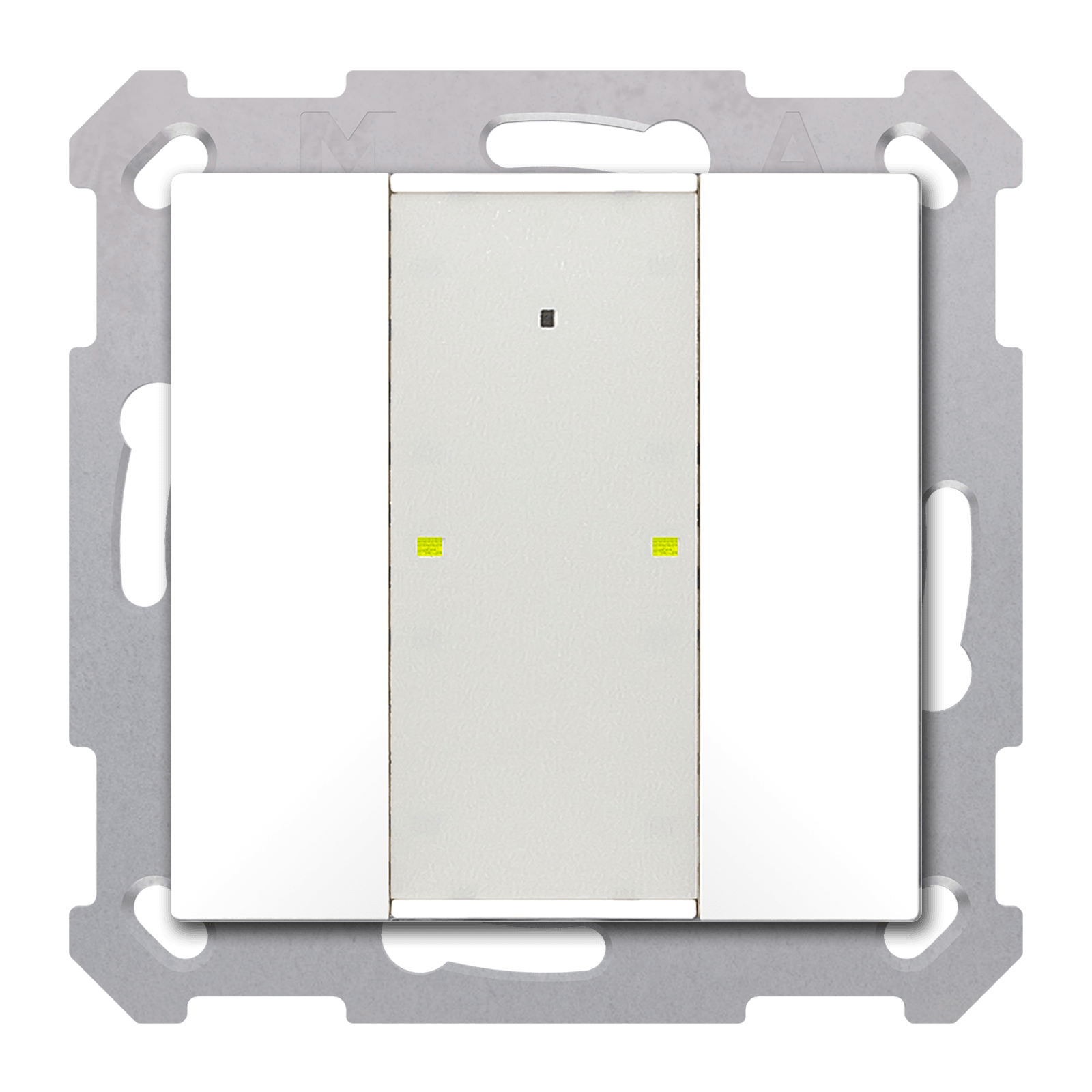 MDT - Tastiera KNX Plus 55 SERIE.02, 2 tasti, bianco lucido