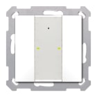 MDT - Tastiera KNX  Plus 55 SERIE.02, 2 tasti, bianco lucido