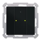 MDT - Tastiera KNX Plus 55 SERIE.02, 2 tasti, nero opaco