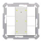MDT - Tastiera KNX Plus 55 SERIE.02, 6 tasti, bianco opaco