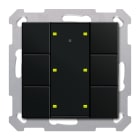 MDT - Tastiera KNX Plus 55 SERIE.02, 6 tasti, nero opaco