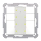 MDT - Tastiera KNX  Plus 55 SERIE.02, 8 tasti, bianco opaco