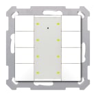 MDT - Tastiera KNX  Plus 55 SERIE.02, 8 tasti, bianco lucido