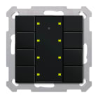 MDT - Tastiera KNX Plus 55 SERIE.02 55, 8 tasti, nero opaco
