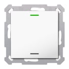 MDT - Tastiera KNX  Light 55, 1 tasto, bianco lucido