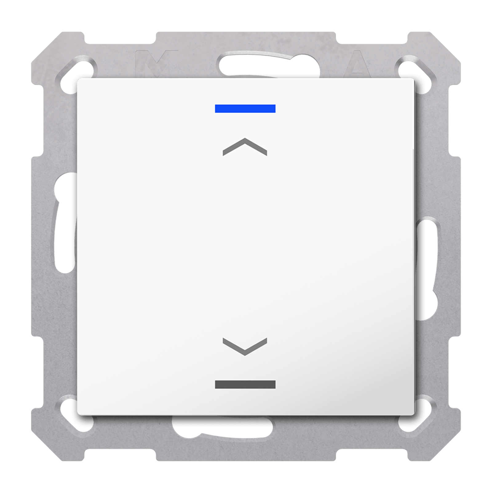 MDT - Tastiera KNX Light 55, 1 tasto, bianco lucido, tapparella