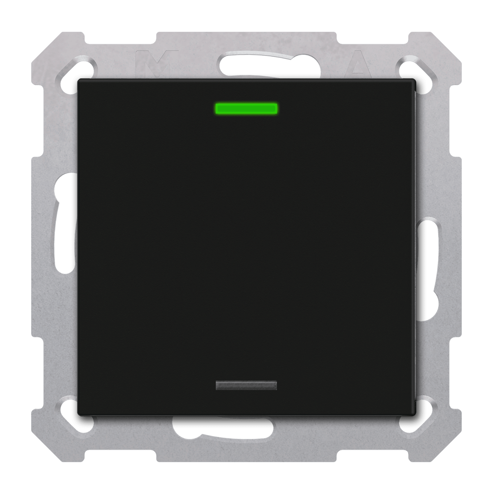 MDT - Tastiera KNX Light 55, 1 tasto, nero opaco