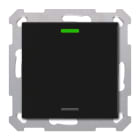 MDT - Tastiera KNX  Light 55, 1 tasto, nero opaco