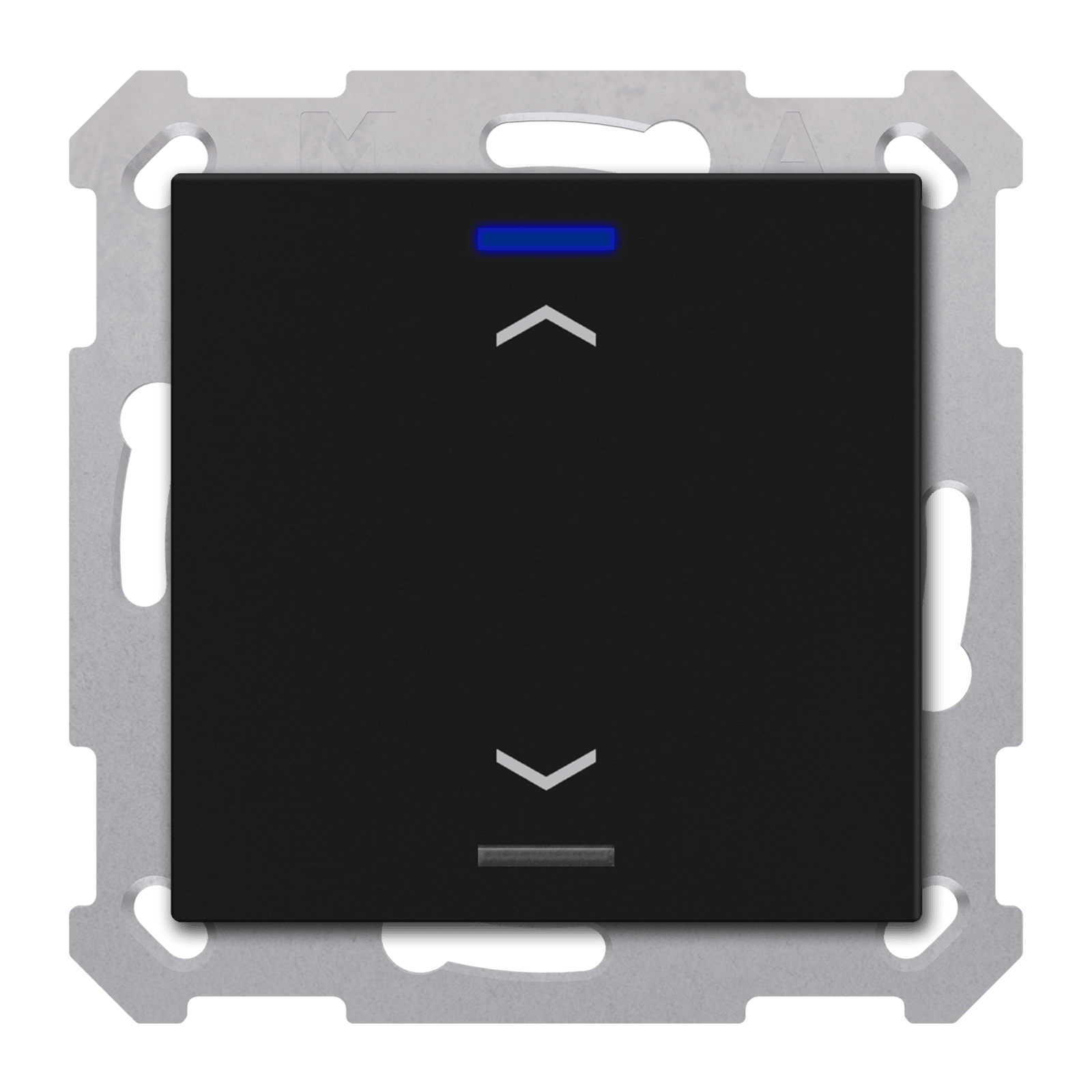 MDT - Tastiera KNX  Light 55, 1 tasto, nero opaco, tapparella