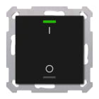 MDT - Tastiera KNX Light 55, 1 tasto, nero opaco, on/off