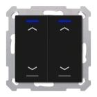 MDT - Tastiera KNX  Light 55, 2 tasti, nero opaco, tapparella