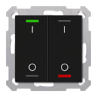 MDT - Tastiera KNX  Light 55, 2 tasti, nero opaco, on/off