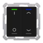 MDT - Tastiera KNX  Light 55, 2 tasti, nero opaco, combinato