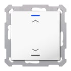 MDT - Tastiera KNX Light 55, 1 tasto + T°, bianco lucido, tapparella