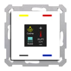 MDT - Tastiera KNX  Smart 55, 4 funzioni display + T°, bianco lucido