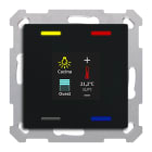 MDT - Tastiera KNX  Smart 55, 4 funzioni display + T°, nero opaco