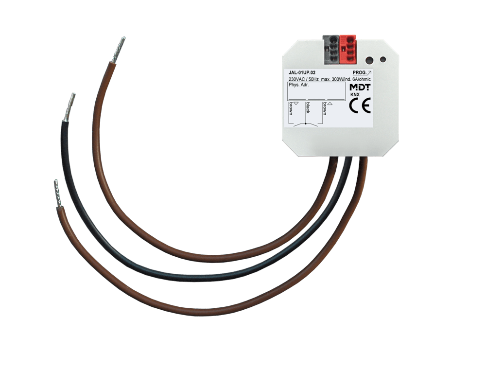 MDT - Attuatore veneziane KNX , 1 canale, 230V, 6A, incasso