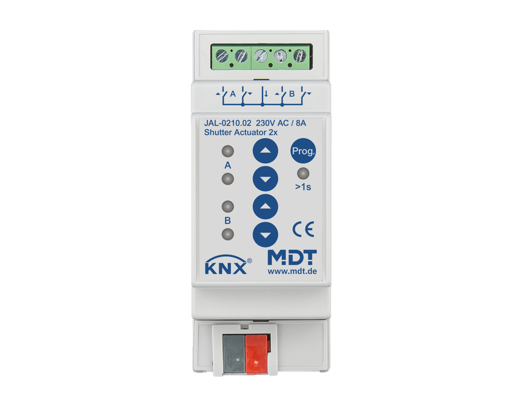 MDT - Attuatore veneziane KNX , 2 canali, 230V, 10A