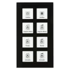 MDT - Tastiera 8 tasti con attuatore, RF KNX, vetro nero