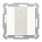 MDT - Tastiera 2 tasti con attuatore, RF KNX,  bianco lucido