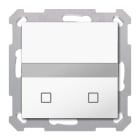 MDT - Sensore KNX movimento + T°,2 tasti, 55mm, incasso, bianco opaco