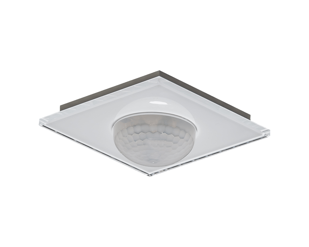 MDT - Rivelatore KNX presenza 360°,3 settori,vetro bianco