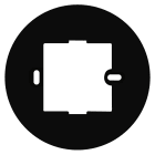 MDT - Telaio di montaggio Slimline per SCN-KP360K306.03, nero opaco