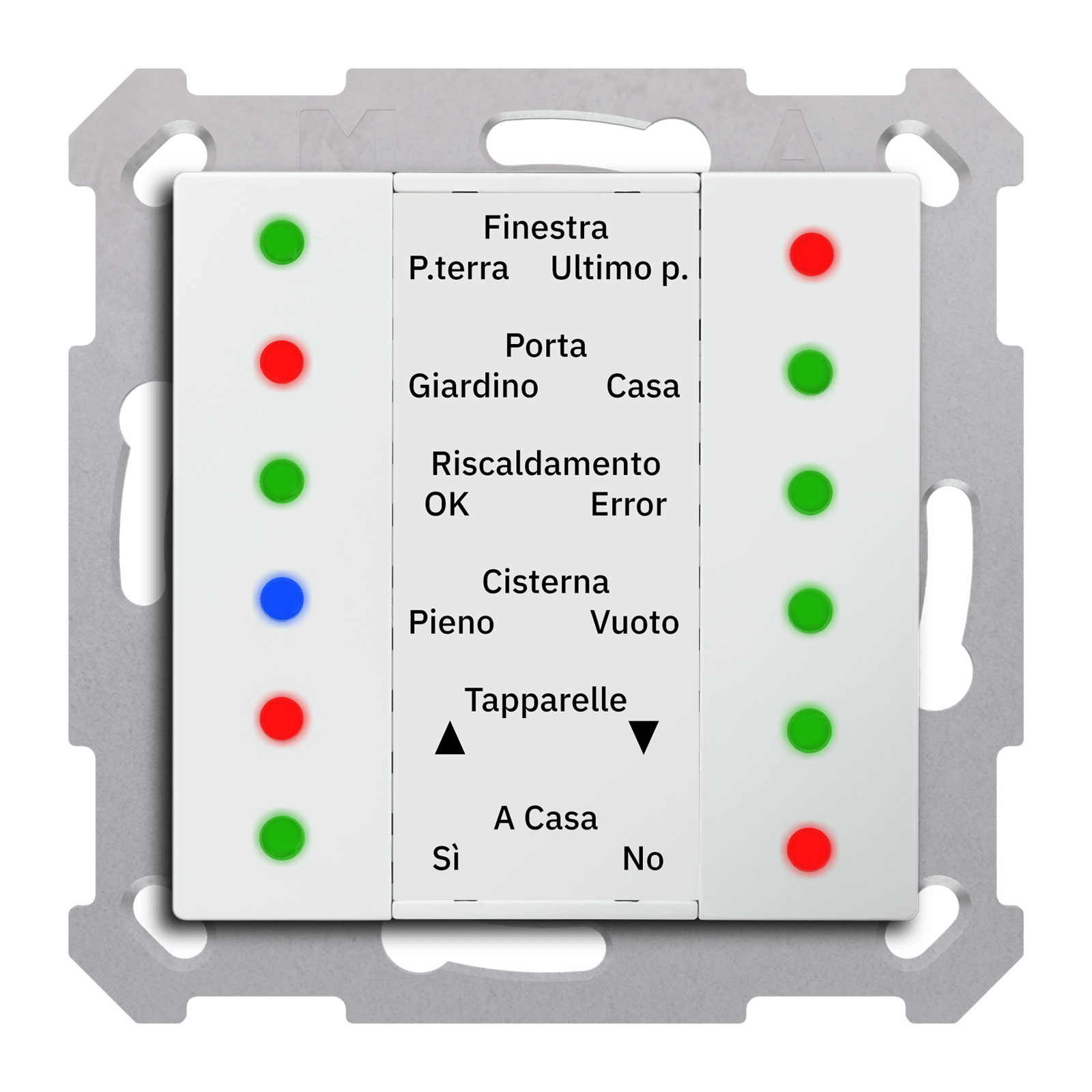 MDT - Indicatore LED 55mm, bianco lucido
