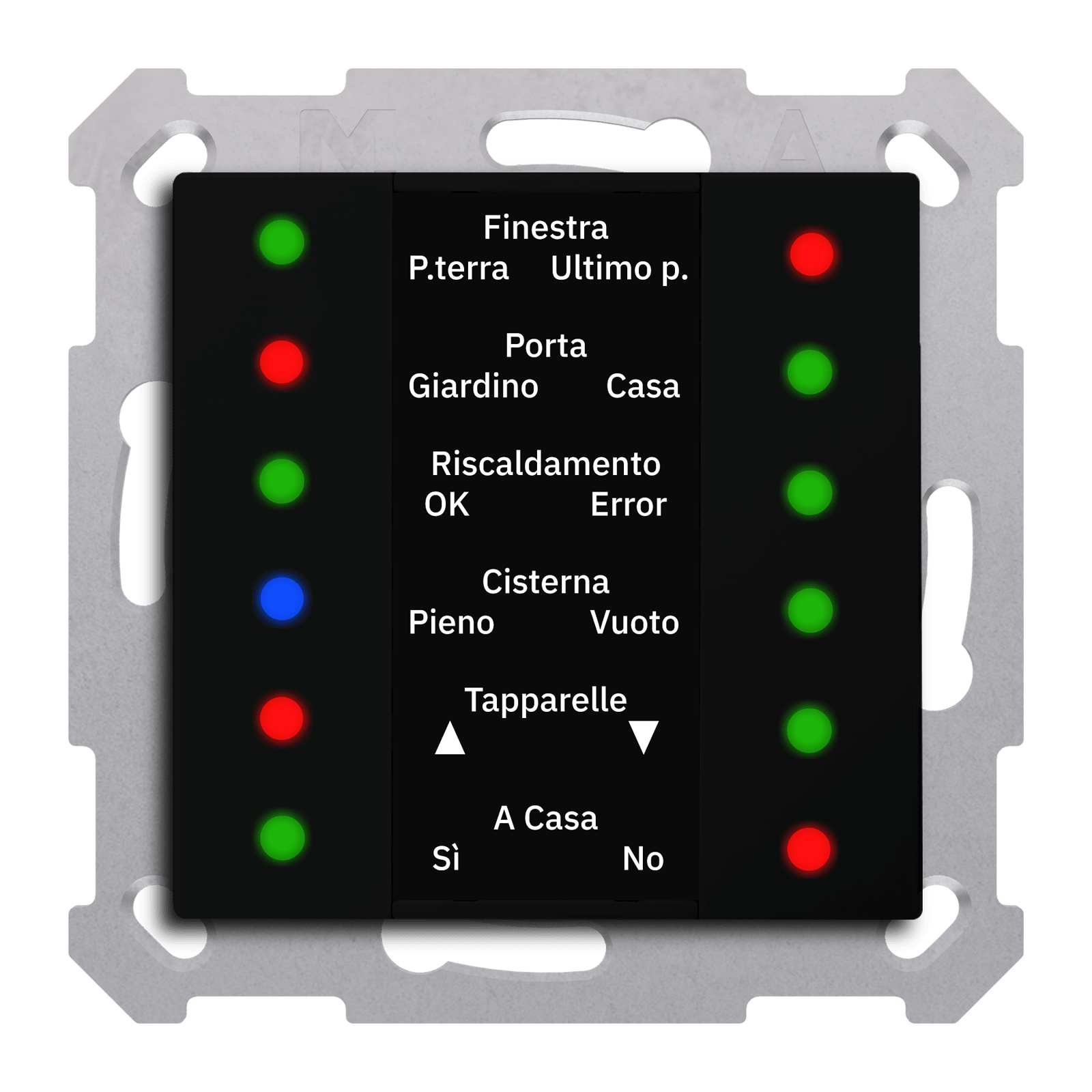 MDT - Indicatore LED 55mm, nero opaco