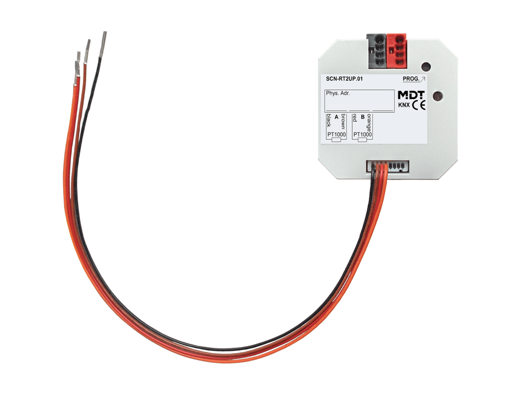 MDT - Rivelatore KNX Temperatura , doppio, incasso, PT1000