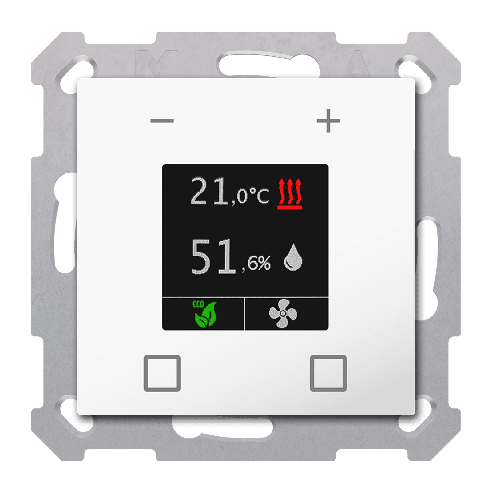 MDT - Termostato Umidostato KNX Smart5 5display RTN, bianco
