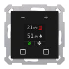 MDT - Termostato Umidostato KNX Smart55 display RTN, nero