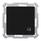 MDT - Termostato Umidostato KNX, incasso, nero opaco