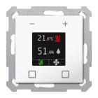 MDT - Termostato Umidostato KNX Smart55,RTR, bianco lucido