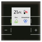 MDT - Regolatore KNX Temperatura con LCD, vetro nero