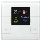 MDT - Regolatore KNX Temperatura con LCD, vetro bianco