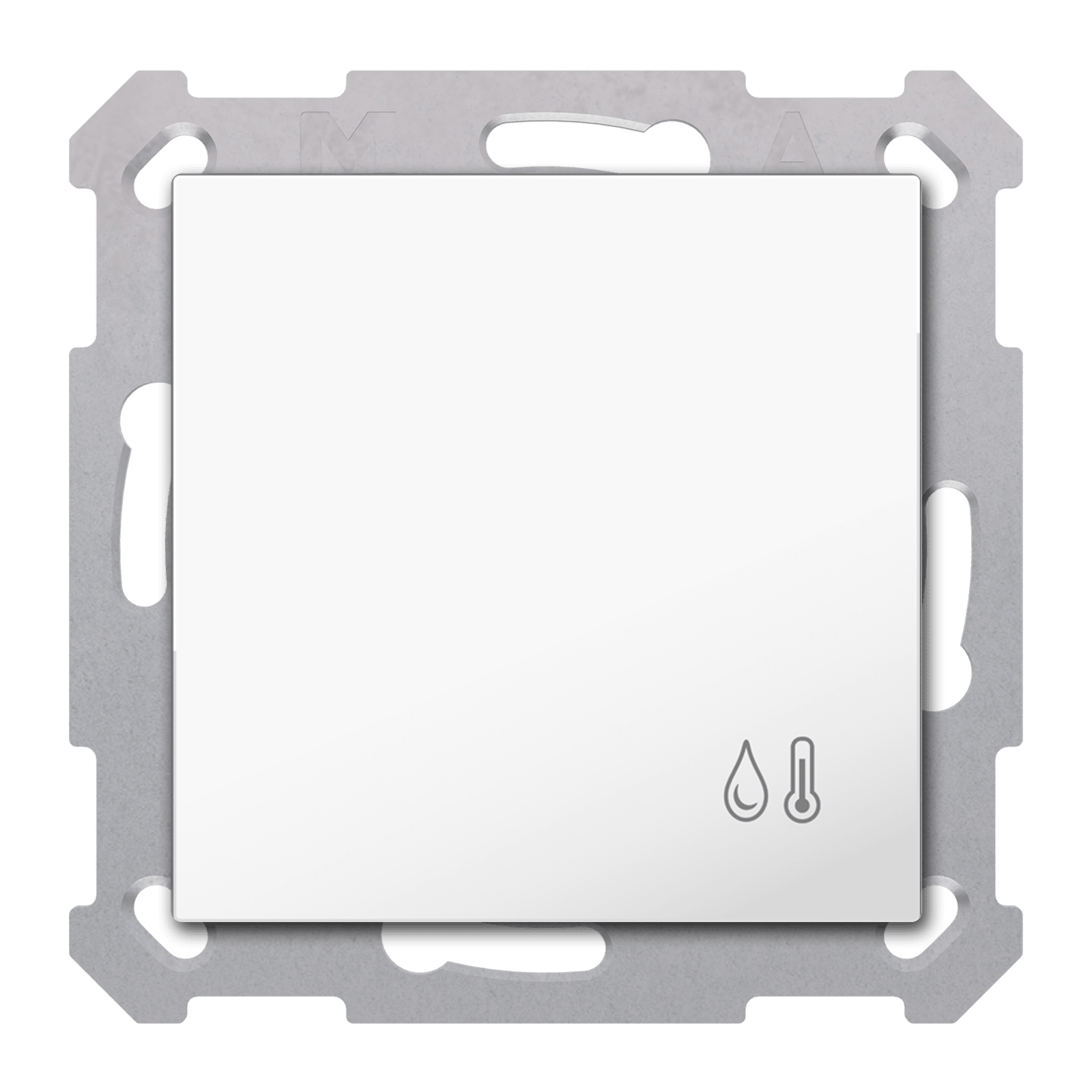 MDT - Sensore KNX Temperatura e umidità 55, bianco lucido