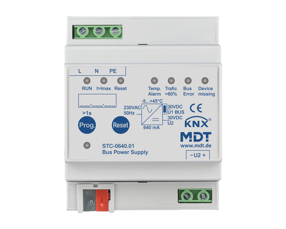 MDT - Alimentatore Knx 640mA con diagnostica