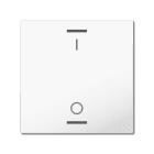 MDT - Copertura tastiera Light55 1 tasto.,bianco lucido, on/off