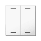 MDT - Copertura tastiera Light55 2 tasti.,bianco lucido, neutro