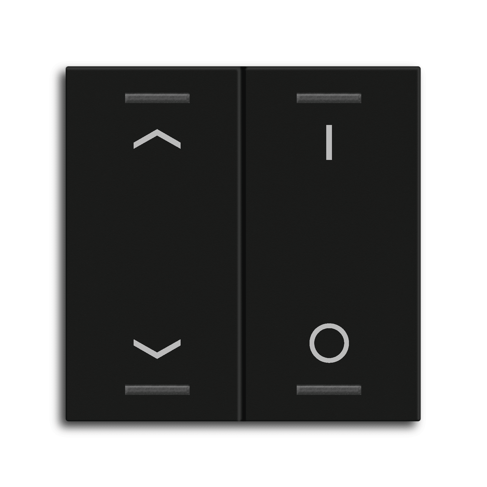 MDT - Copertura tastiera Light55 2 tasti.,nero opaco, combinato