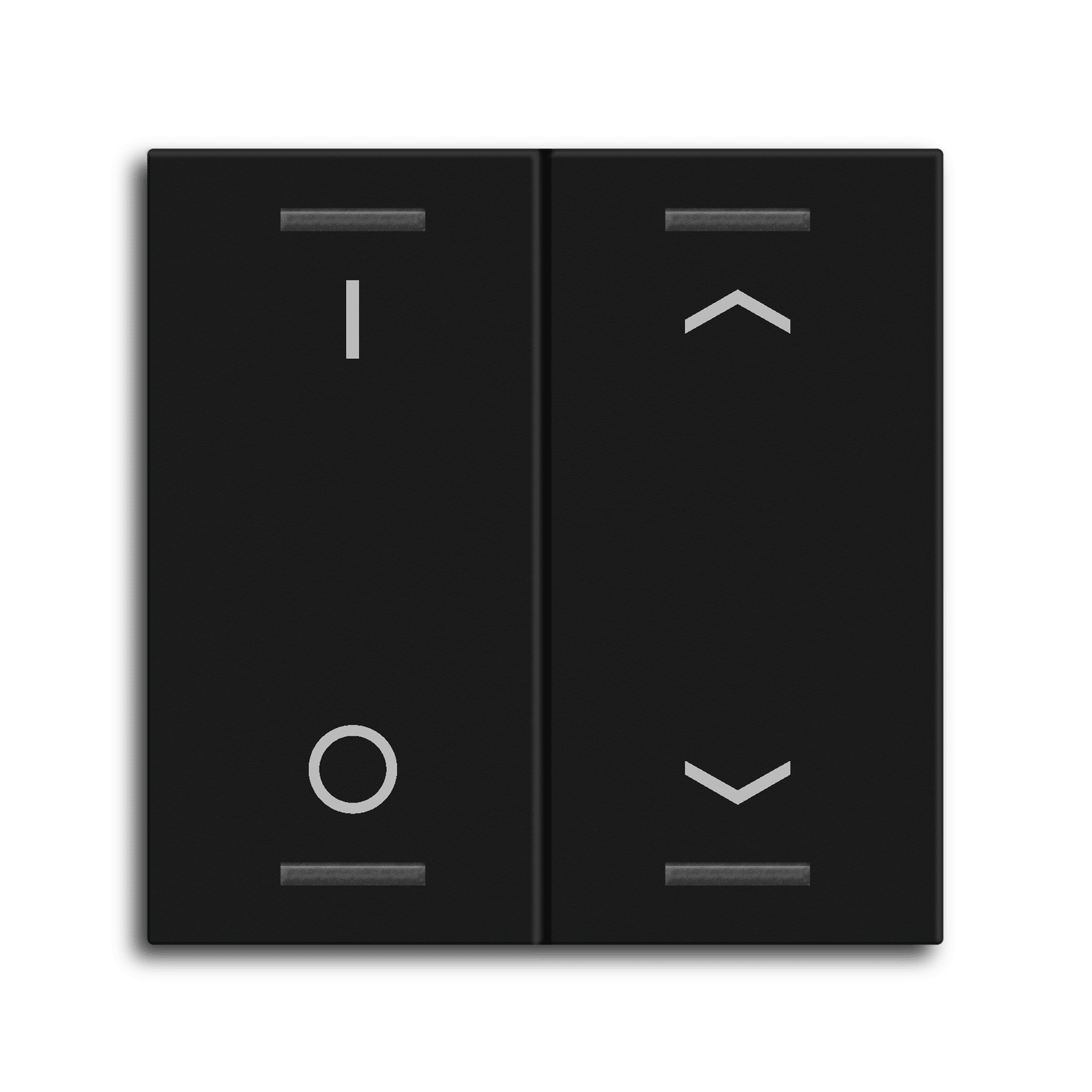 MDT - Copertura tastiera Light55 2 tasti.,nero opaco, combinato
