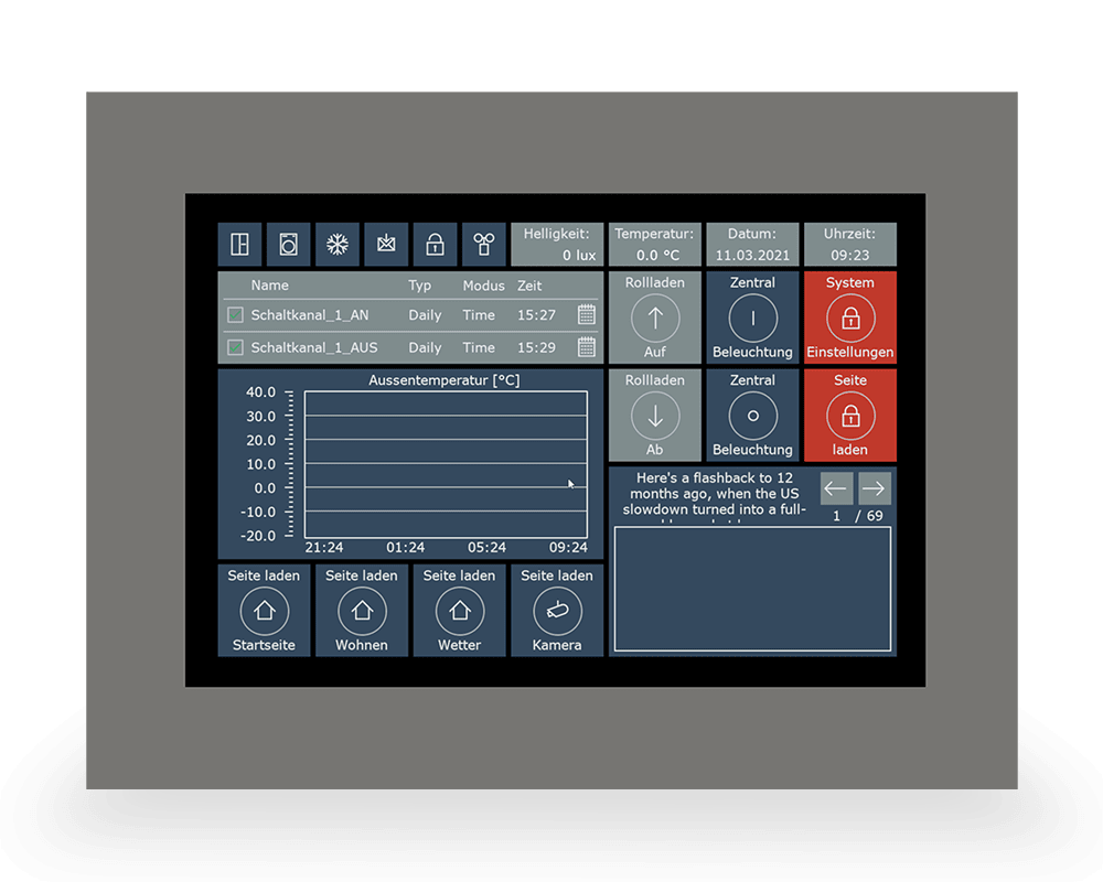 MDT - Touch panel KNX VisuControl, 10"