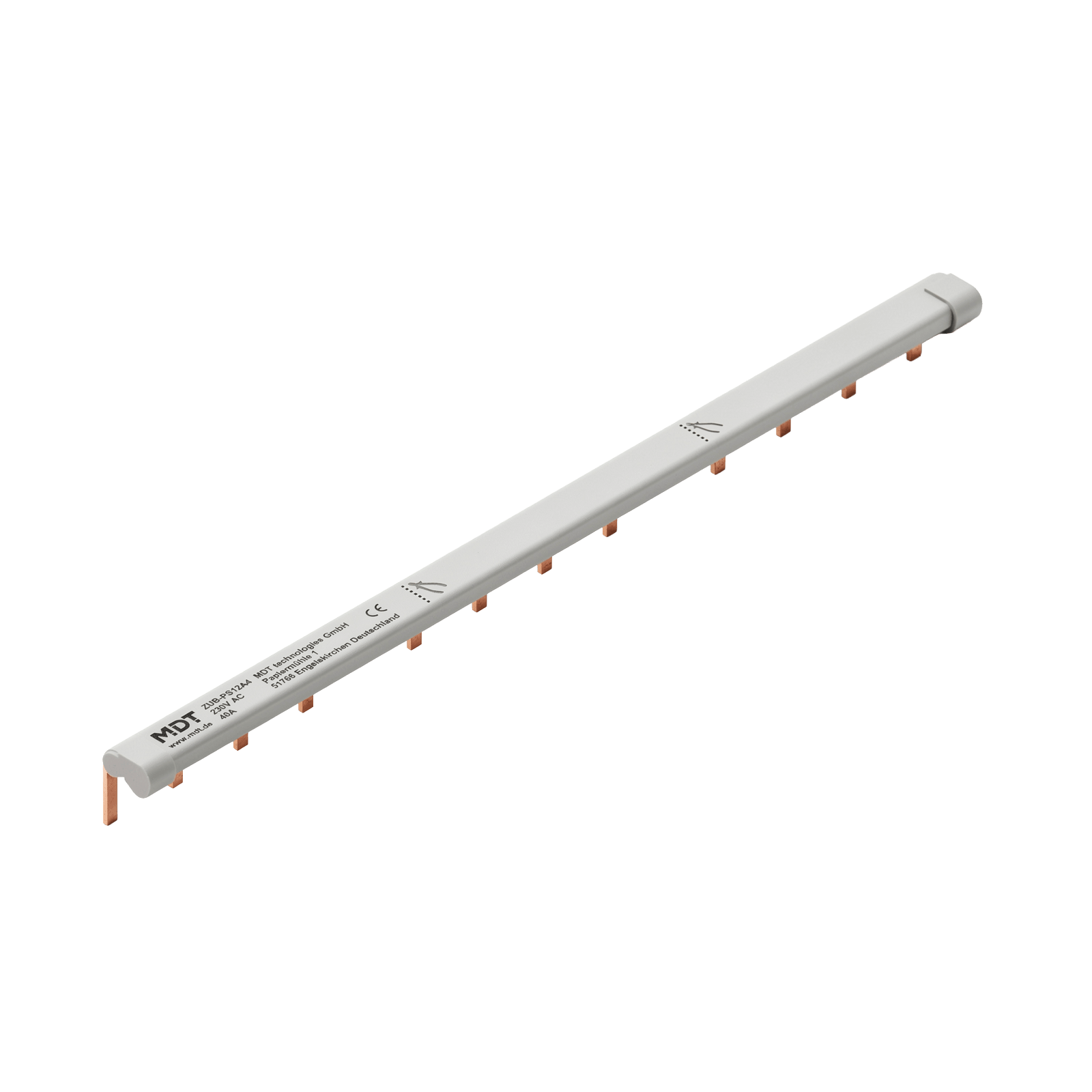 MDT - Barra di fase con 12 morsertti,6 mm²,UI (10pz.)