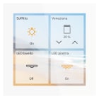 MDT - Tastiera KNX Smart secure 4 ", vetro,bianco