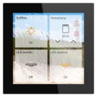 MDT - Tastiera KNX Smart Plus Secure, 4 ",vetro, nero