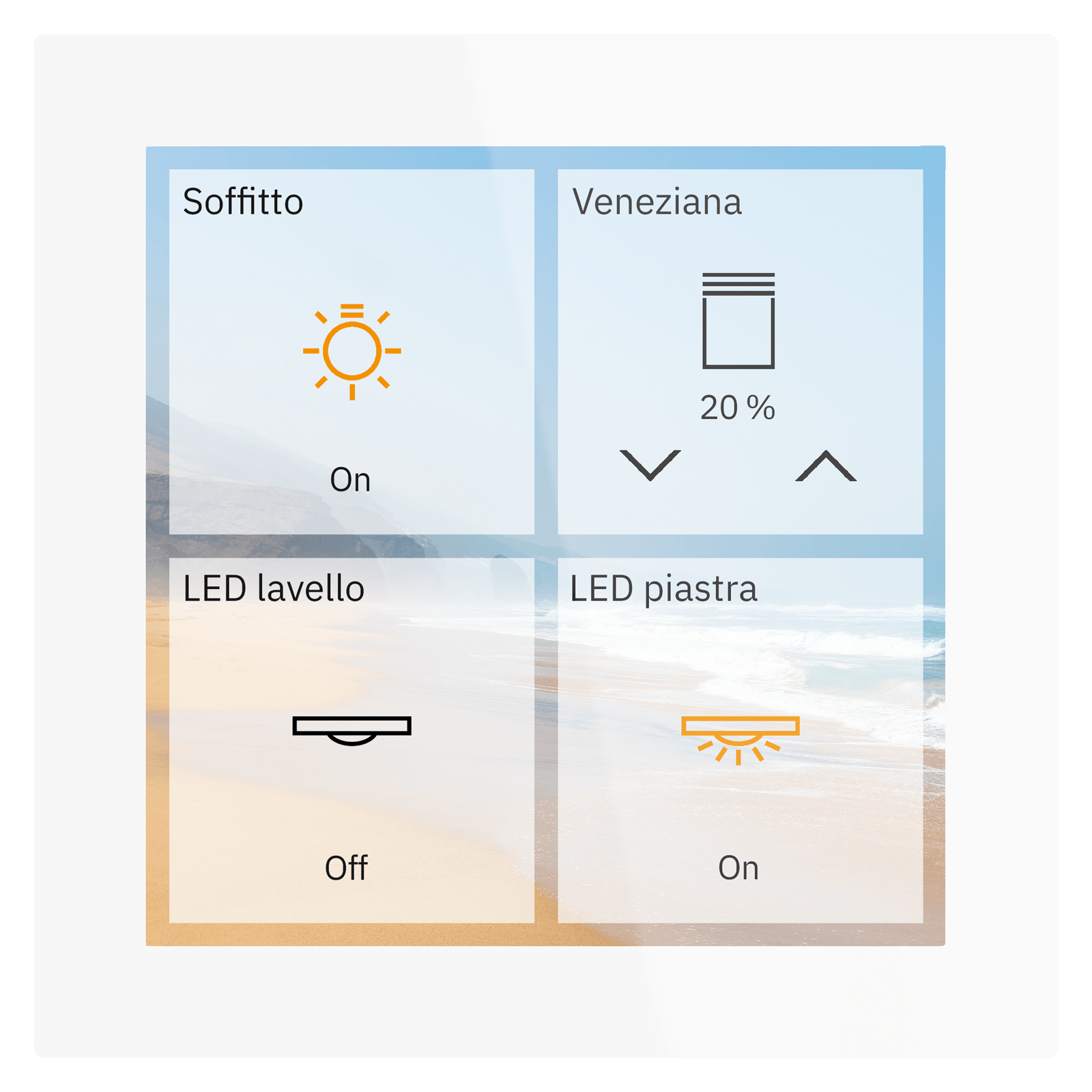 MDT - Tastiera KNX Smart Plus Secure, 4",vetro,bianco