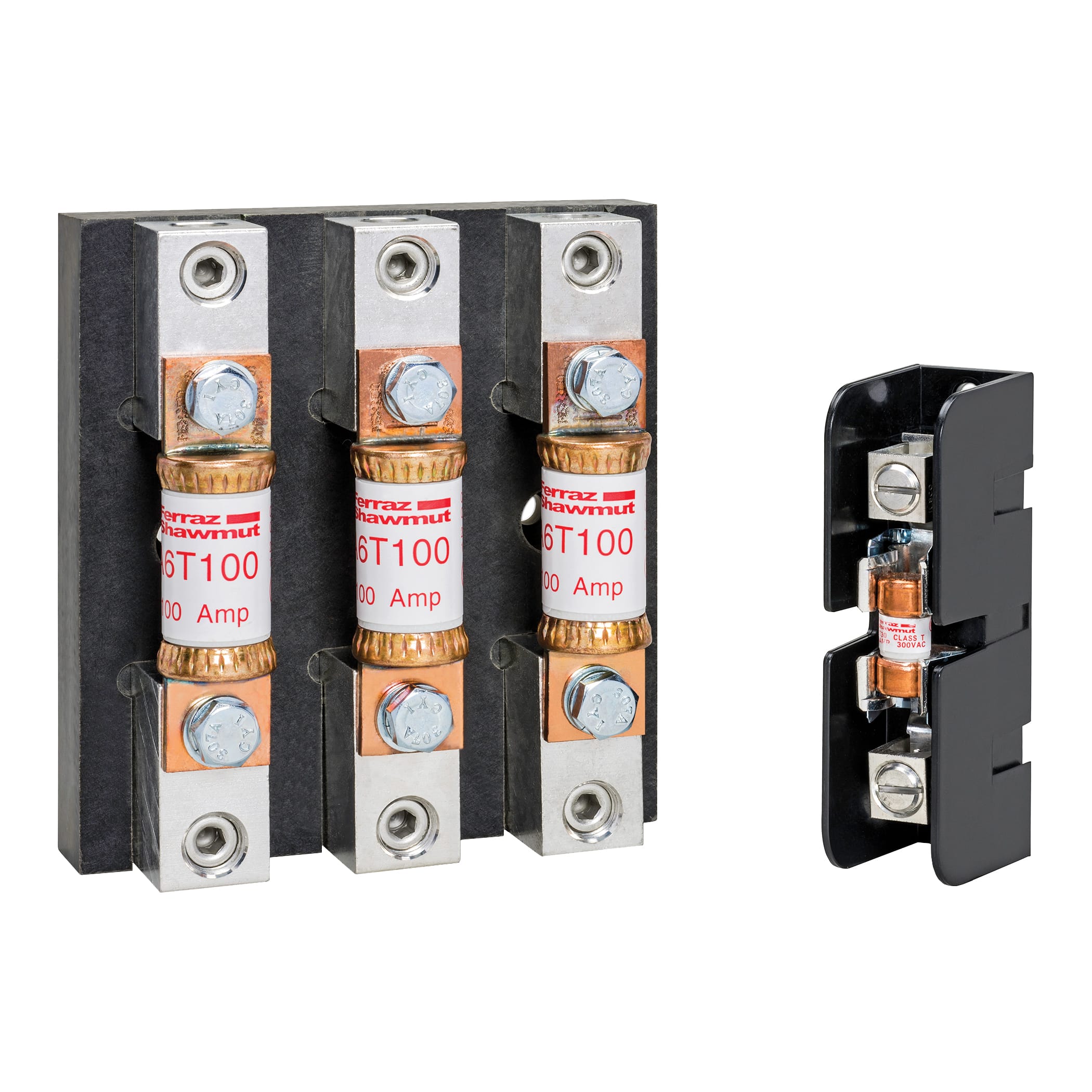 MERSEN - PORTAFUS. CLASSE T 1P 300V-60A AL BOX